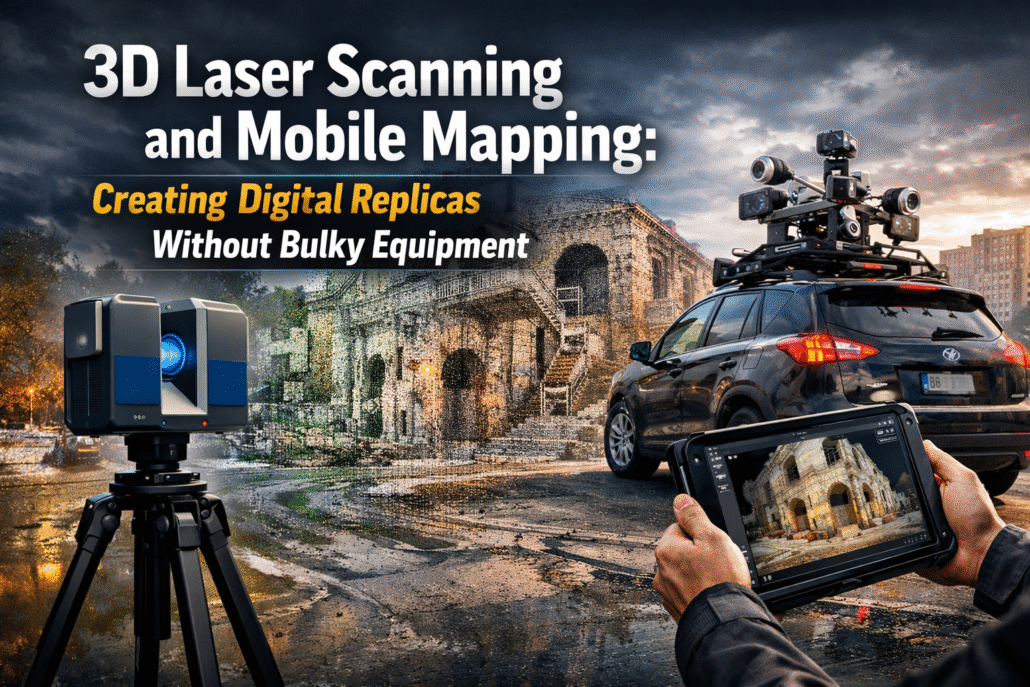 3D Laser Scanning and Mobile Mapping: Creating Digital Replicas Without Bulky Equipment