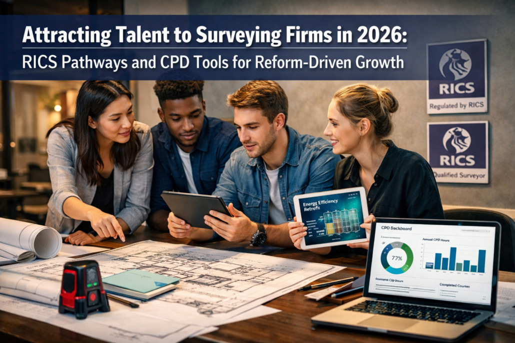 Attracting Talent to Surveying Firms in 2026: RICS Pathways and CPD Tools for Reform-Driven Growth