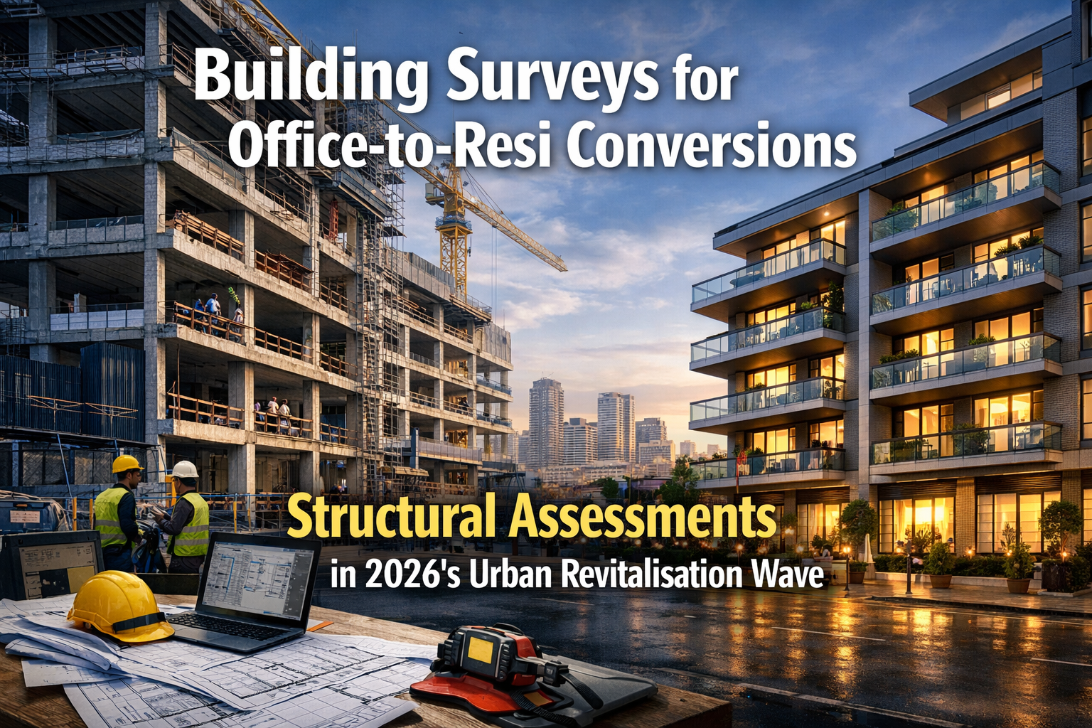 Building Surveys for Office-to-Resi Conversions: Structural Assessments in 2026's Urban Revitalisation Wave