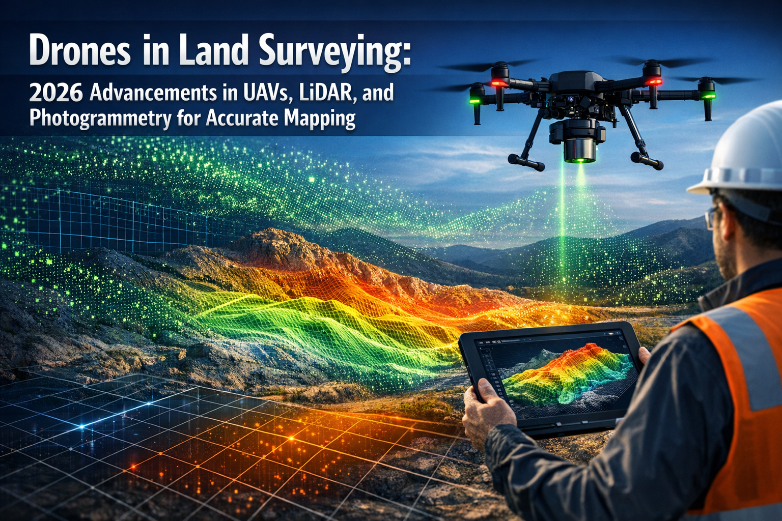 Drones in Land Surveying: 2026 Advancements in UAVs, LiDAR, and Photogrammetry for Accurate Mapping