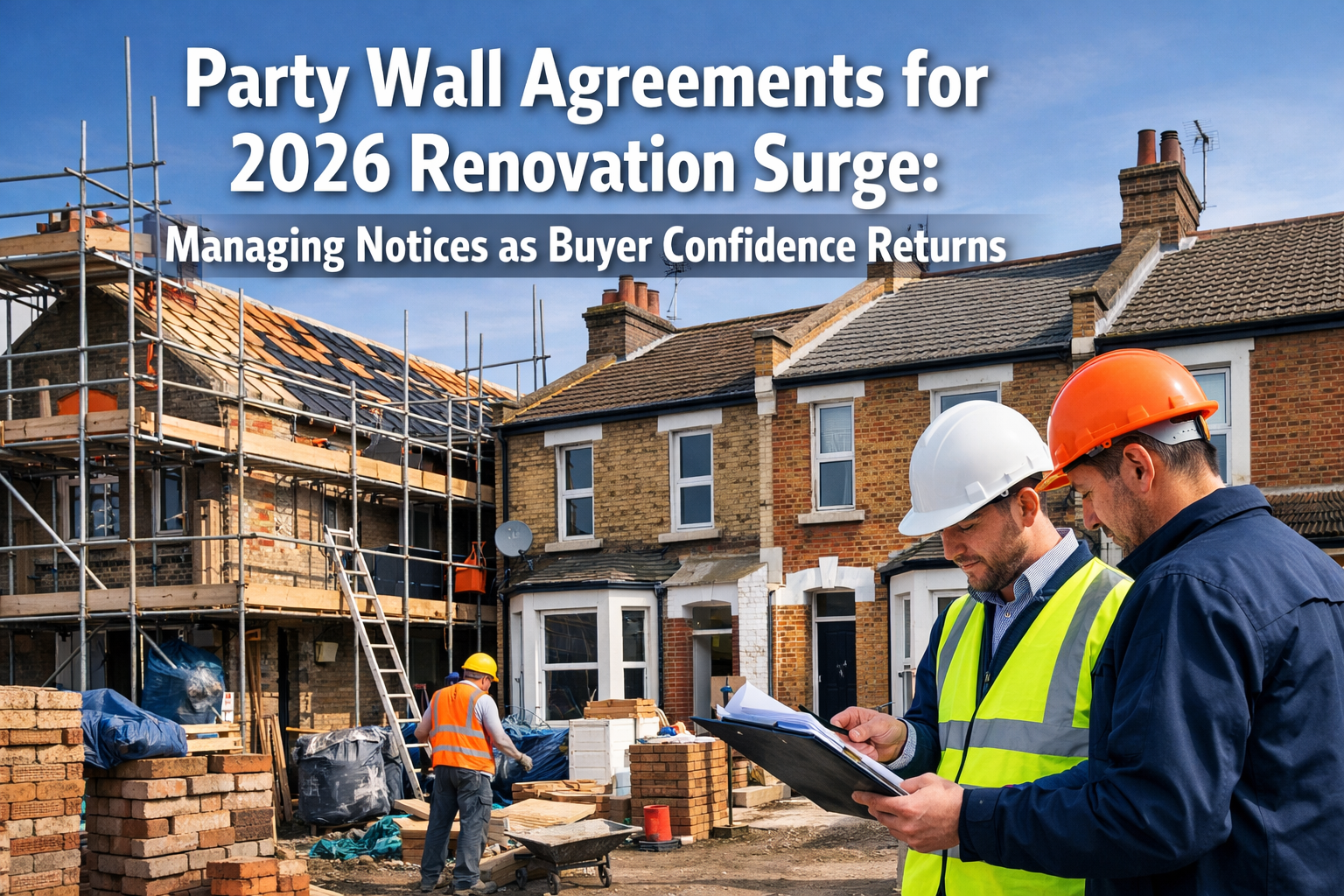 Party Wall Agreements for 2026 Renovation Surge: Managing Notices as Buyer Confidence Returns