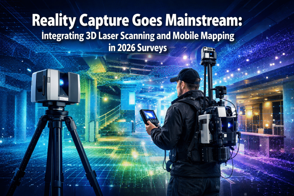 Reality Capture Goes Mainstream: Integrating 3D Laser Scanning and Mobile Mapping in 2026 Surveys