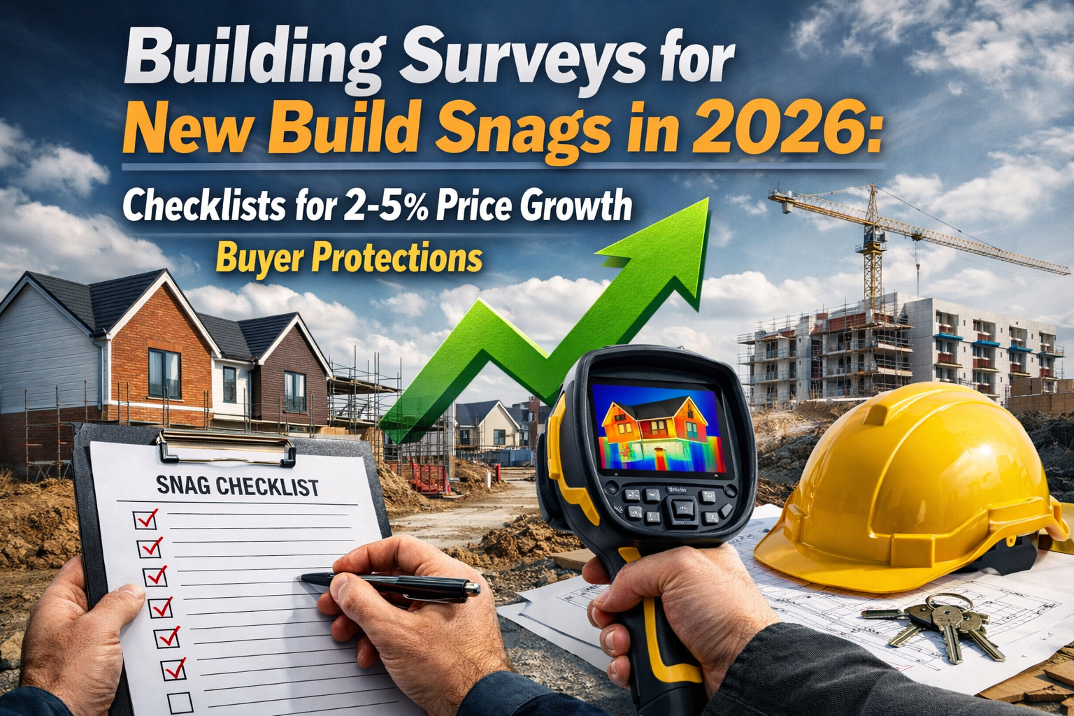 Building Surveys for New Build Snags in 2026: Checklists for 2-5% Price Growth Buyer Protections