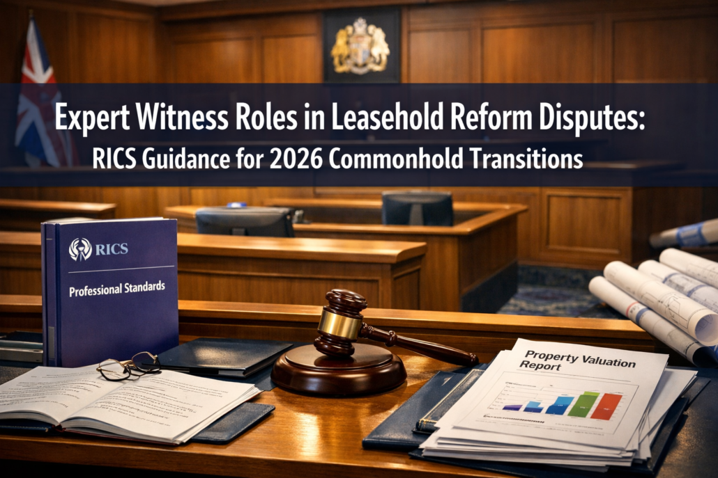 Expert Witness Roles in Leasehold Reform Disputes: RICS Guidance for 2026 Commonhold Transitions