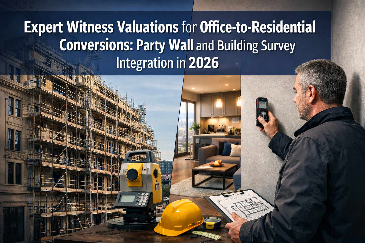 Expert Witness Valuations for Office-to-Residential Conversions: Party Wall and Building Survey Integration in 2026