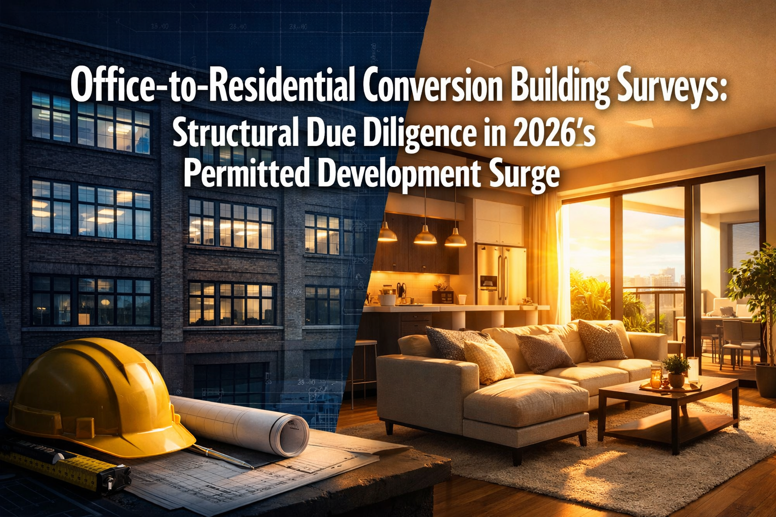Office-to-Residential Conversion Building Surveys: Structural Due Diligence in 2026's Permitted Development Surge