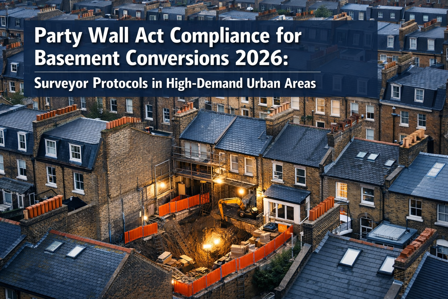 Party Wall Act Compliance for Basement Conversions 2026: Surveyor Protocols in High-Demand Urban Areas