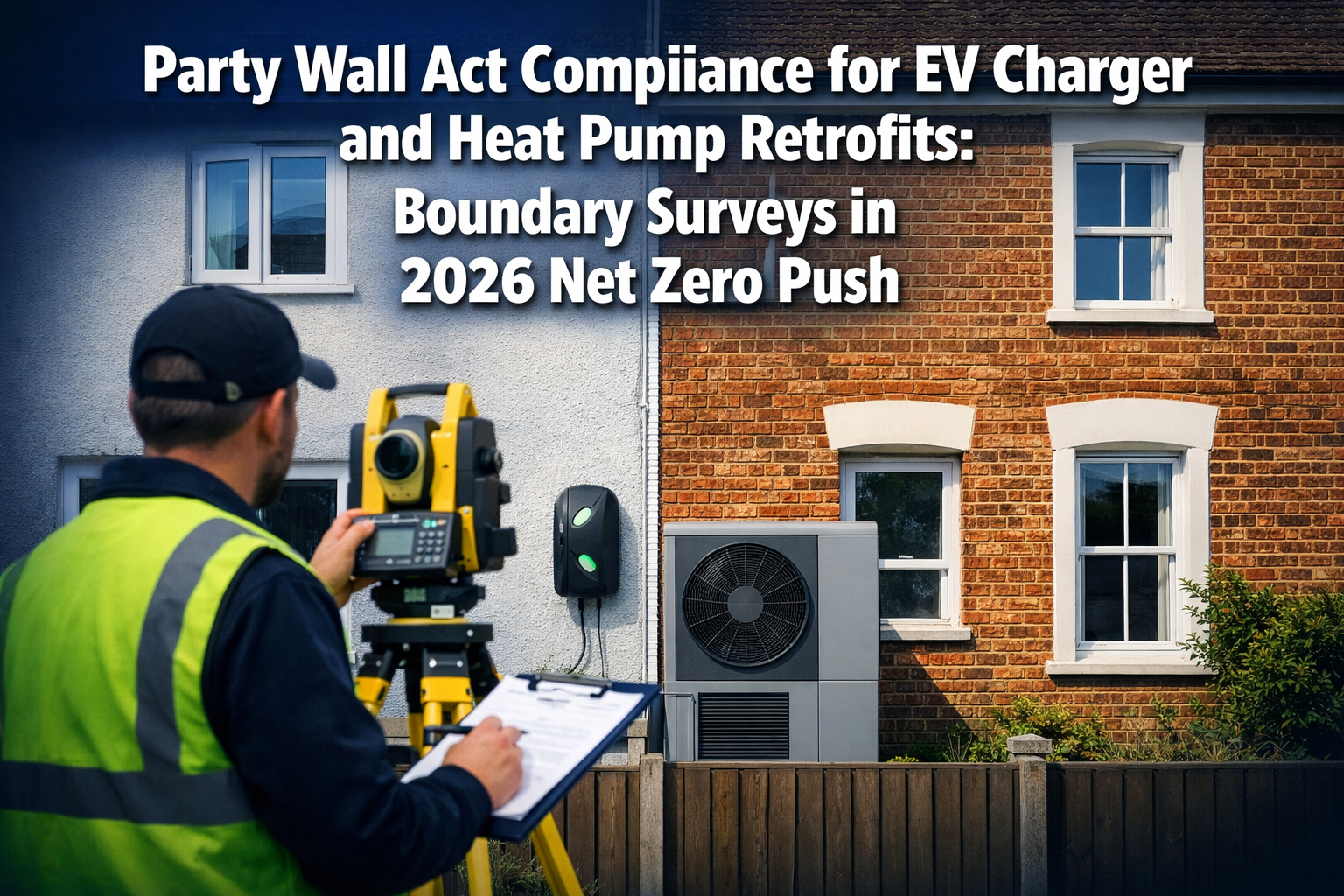 Party Wall Act Compliance for EV Charger and Heat Pump Retrofits: Boundary Surveys in 2026 Net Zero Push