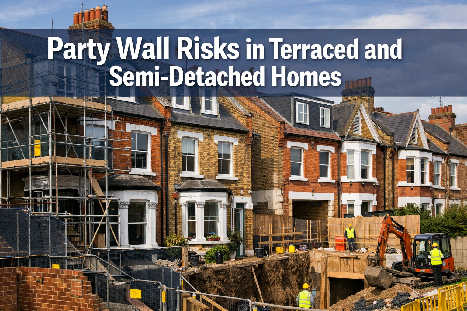 Party Wall Risks in Terraced and Semi-Detached Homes: Practical Guidance for Loft Conversions, Extensions and Basement Digs