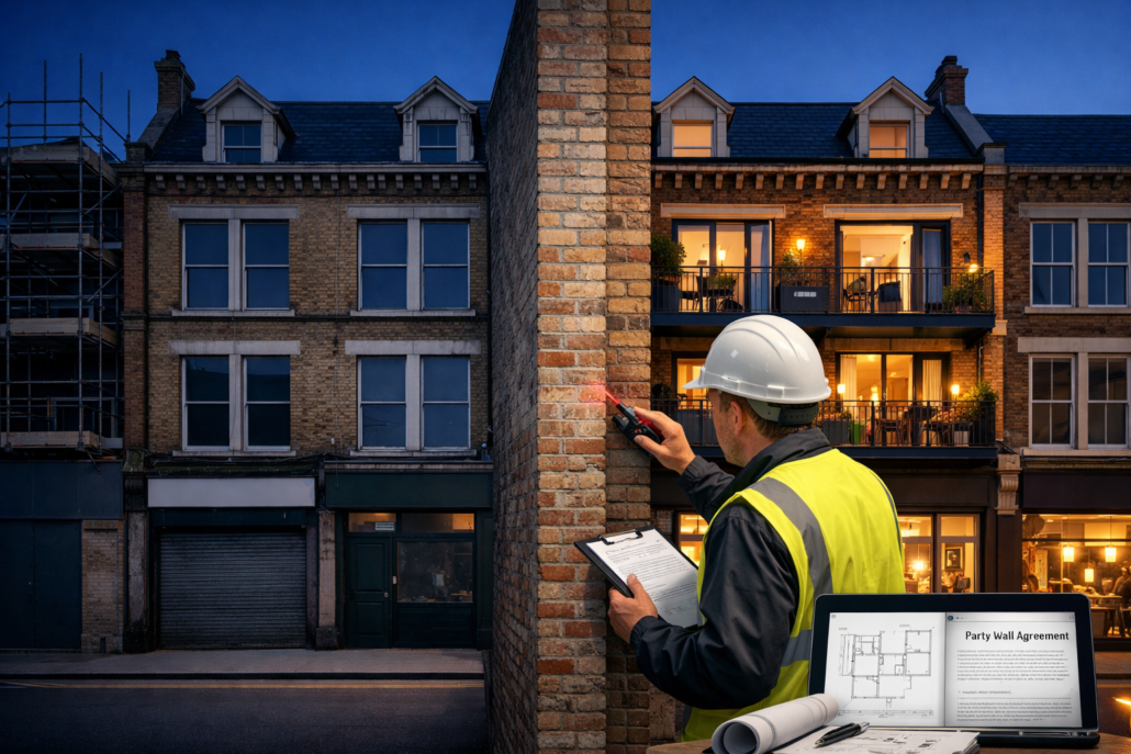 Party Wall Surveys for 2026 Office-to-Residential Conversions: RICS Guidance for High Street Revival Projects