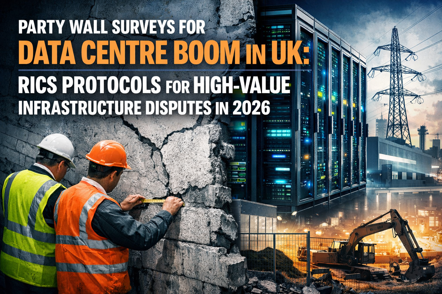 Party Wall Surveys for Data Centre Boom in UK: RICS Protocols for High-Value Infrastructure Disputes in 2026