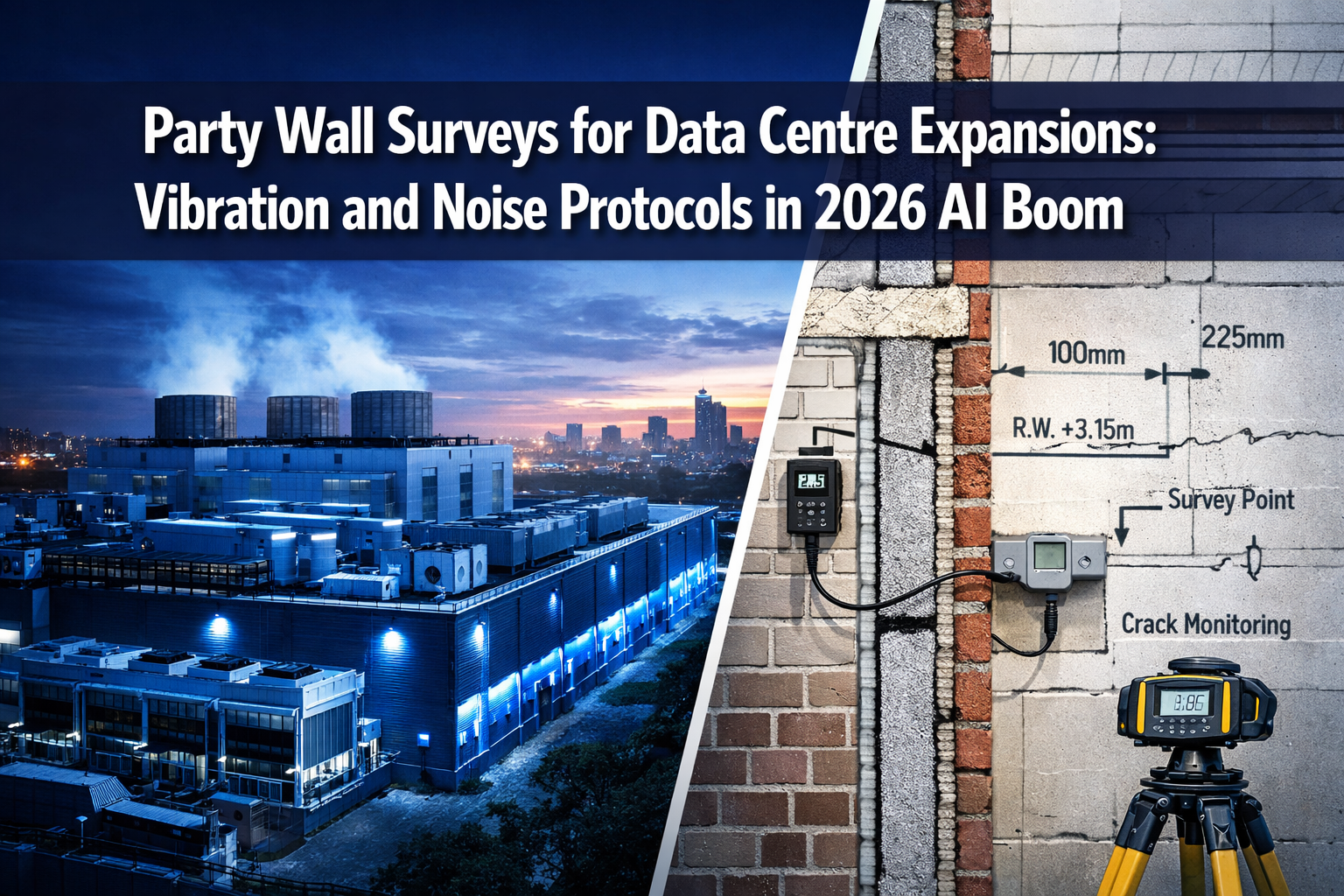 Party Wall Surveys for Data Centre Expansions: Vibration and Noise Protocols in 2026 AI Boom
