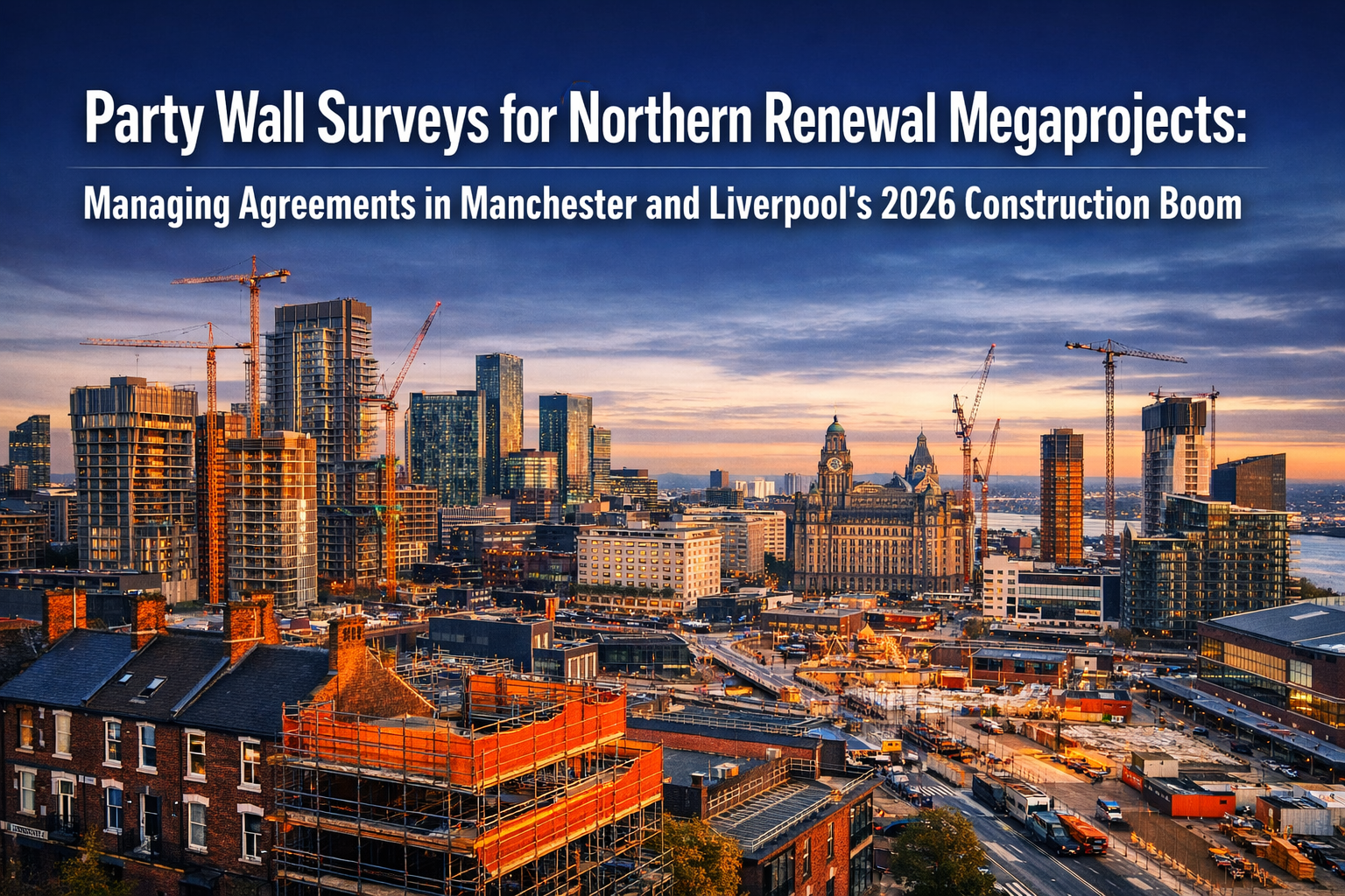 Party Wall Surveys for Northern Renewal Megaprojects: Managing Agreements in Manchester and Liverpool's 2026 Construction Boom