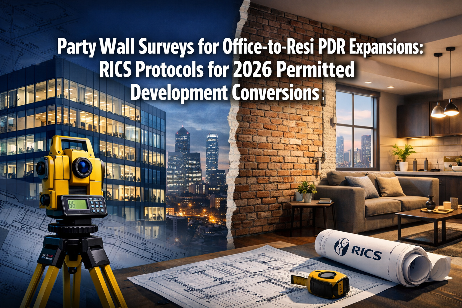 Party Wall Surveys for Office-to-Resi PDR Expansions: RICS Protocols for 2026 Permitted Development Conversions