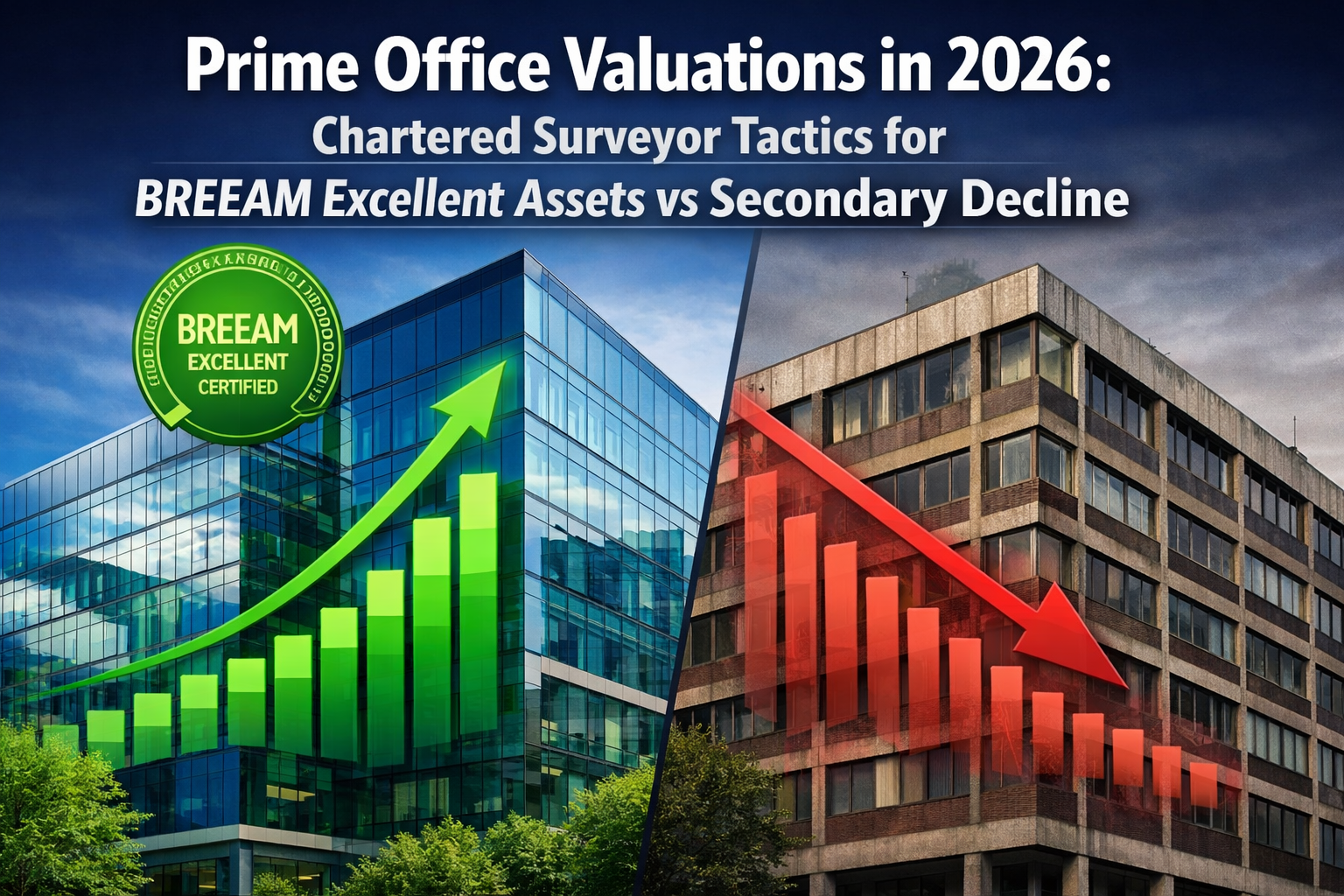 Prime Office Valuations in 2026: Chartered Surveyor Tactics for BREEAM Excellent Assets vs Secondary Decline