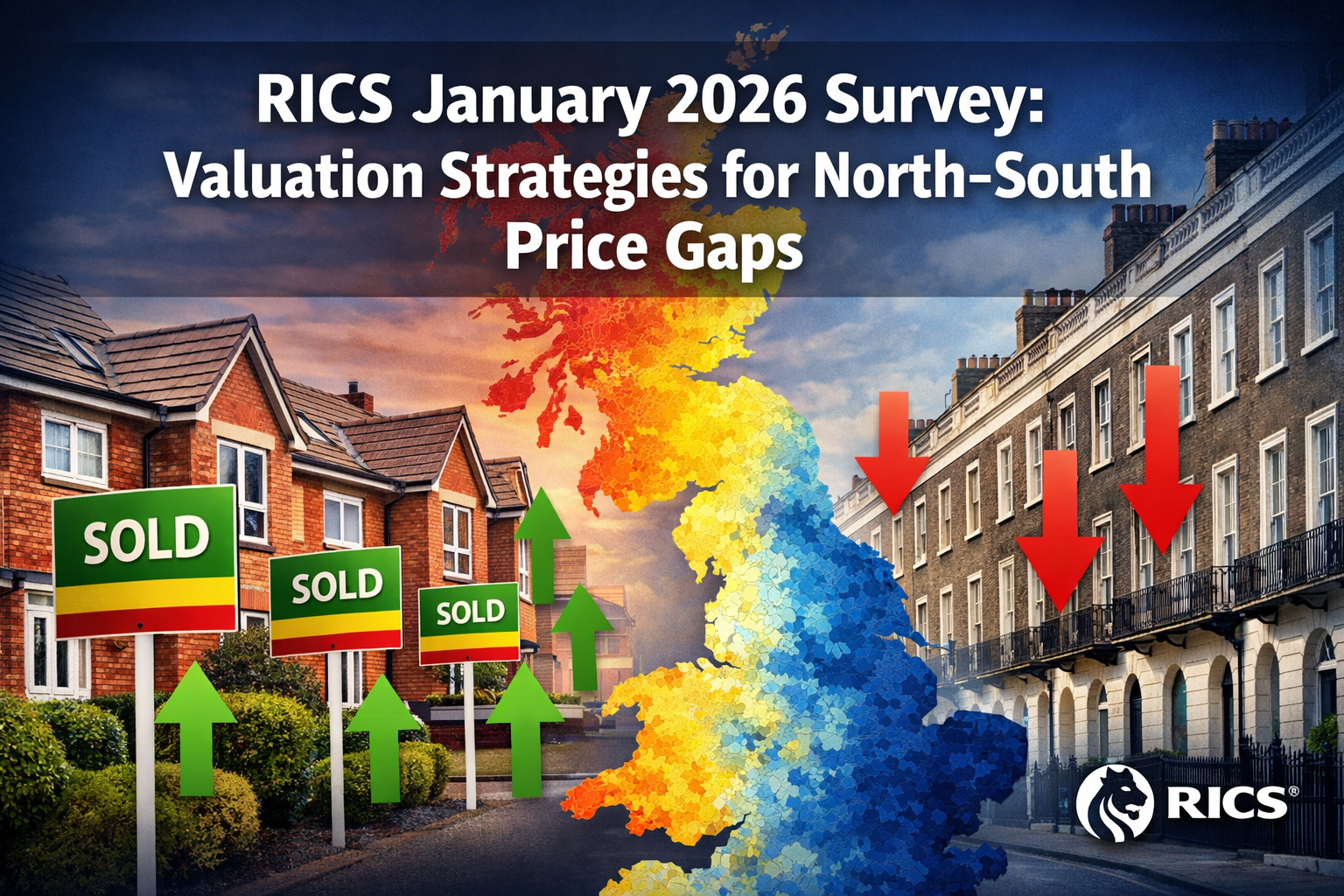 RICS January 2026 Residential Survey Insights: Valuation Strategies for Widening North-South Price Gaps
