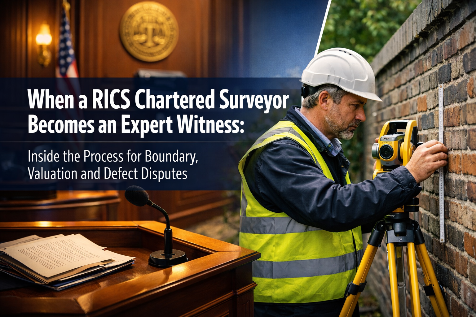 When a RICS Chartered Surveyor Becomes an Expert Witness: Inside the Process for Boundary, Valuation and Defect Disputes