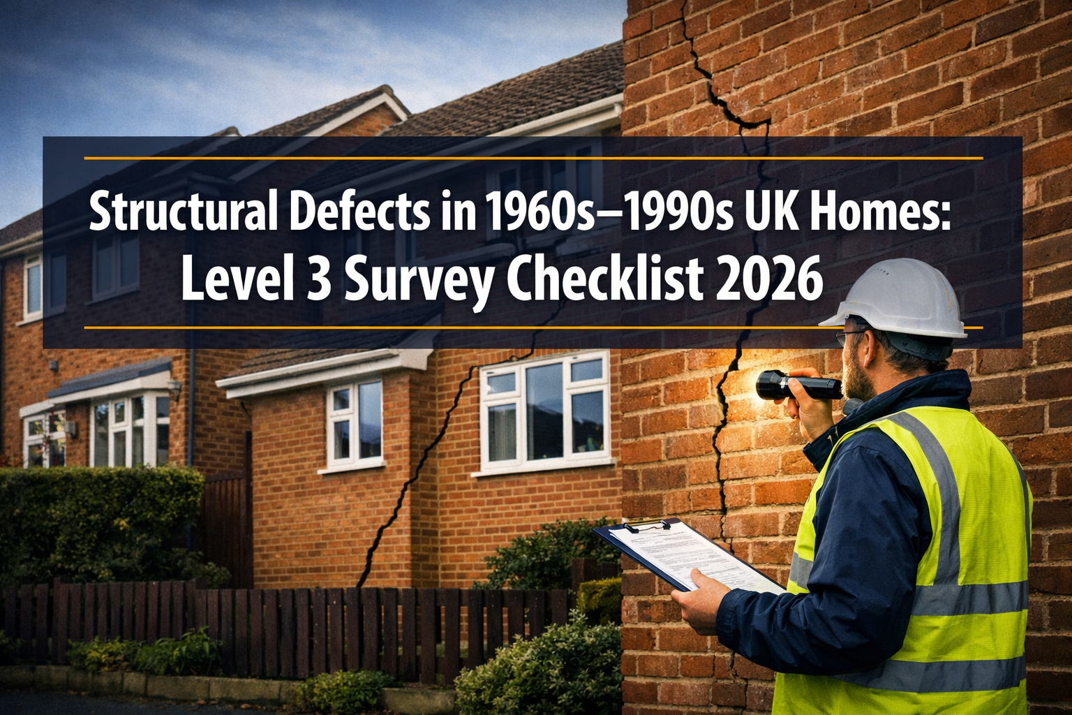 10 Common Structural Defects in 1960s-1990s UK Homes: Level 3 Building Survey Checklists for Spring 2026 Buyers