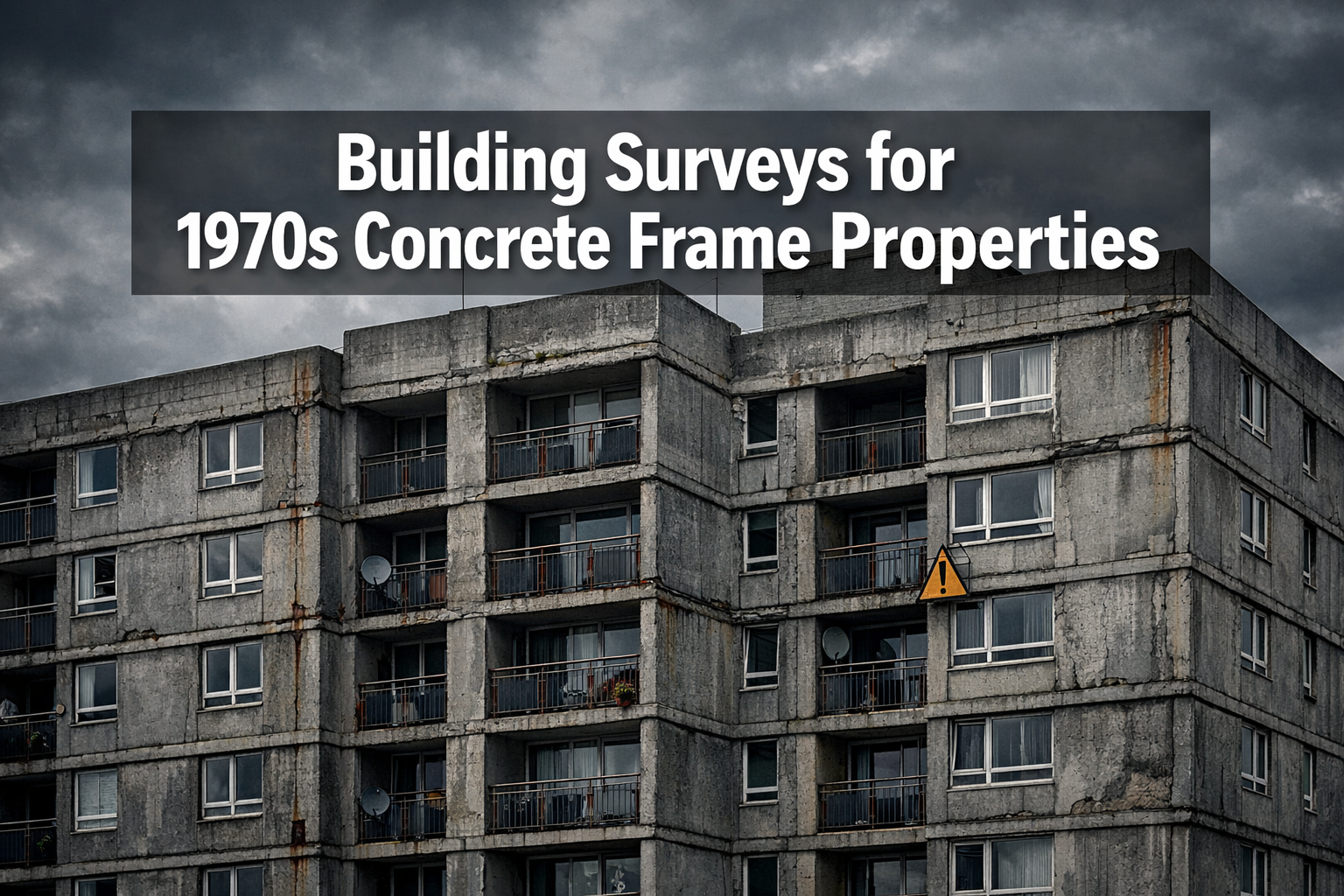 Building Surveys for 1970s Concrete Frame Properties: Defect Checklists for Rot, Cracking, and Asbestos in 2026