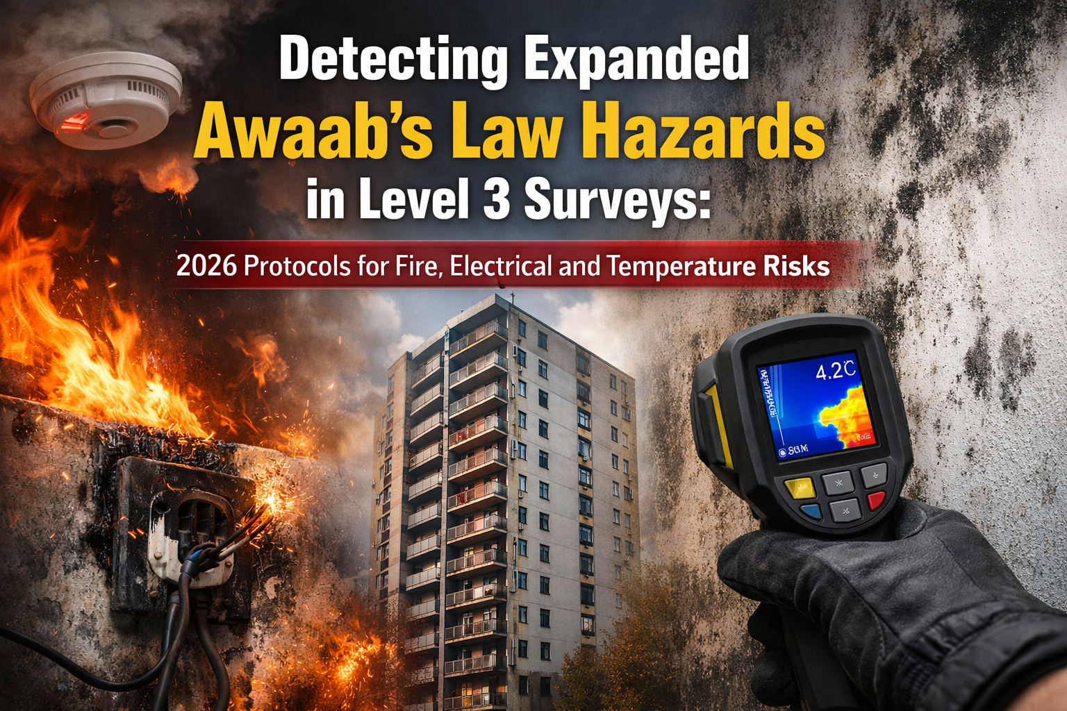 Detecting Expanded Awaab’s Law Hazards in Level 3 Surveys: 2026 Protocols for Fire, Electrical and Temperature Risks