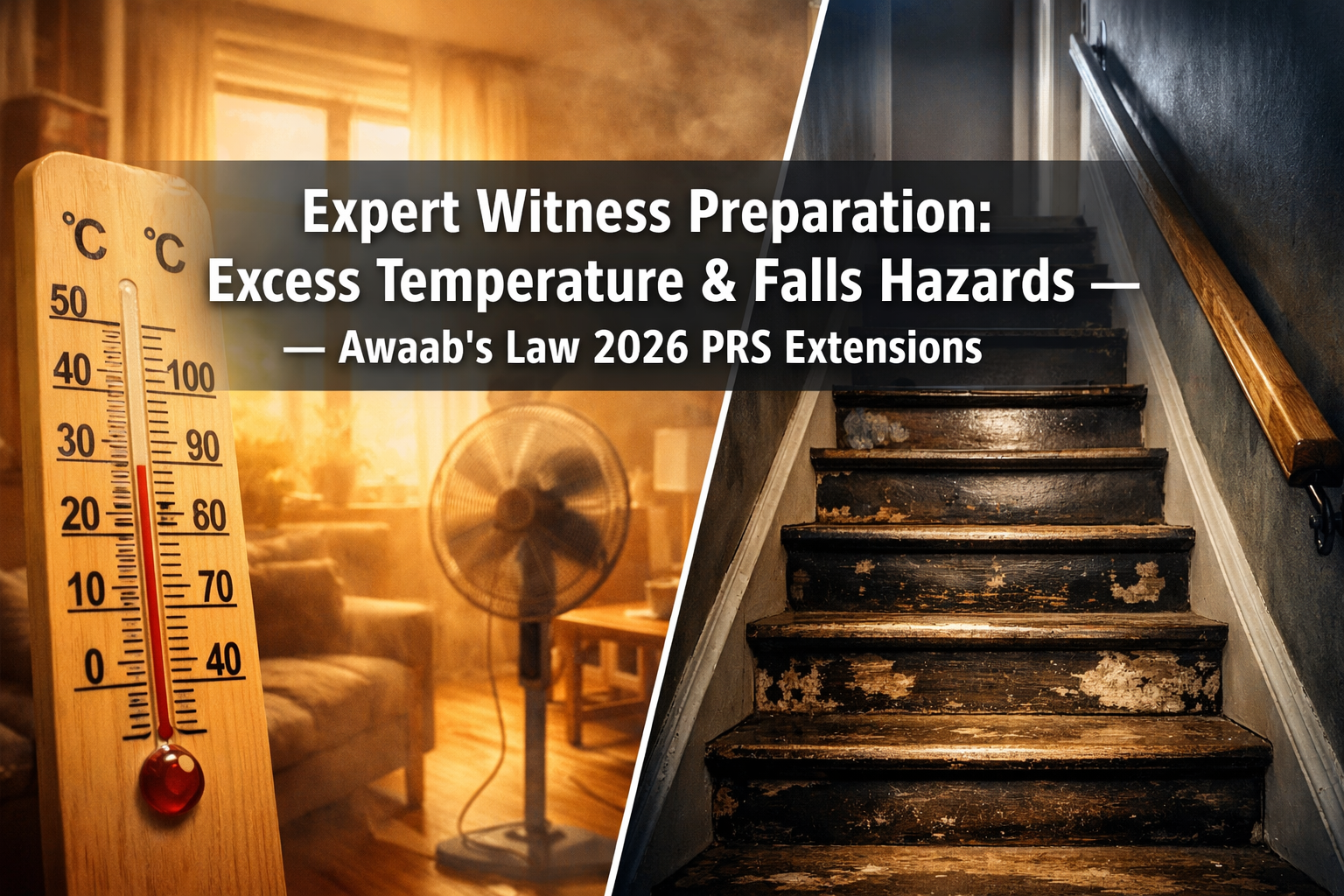 Expert Witness Preparation for Excess Temperature and Falls Hazards in Awaab’s Law 2026 PRS Extensions