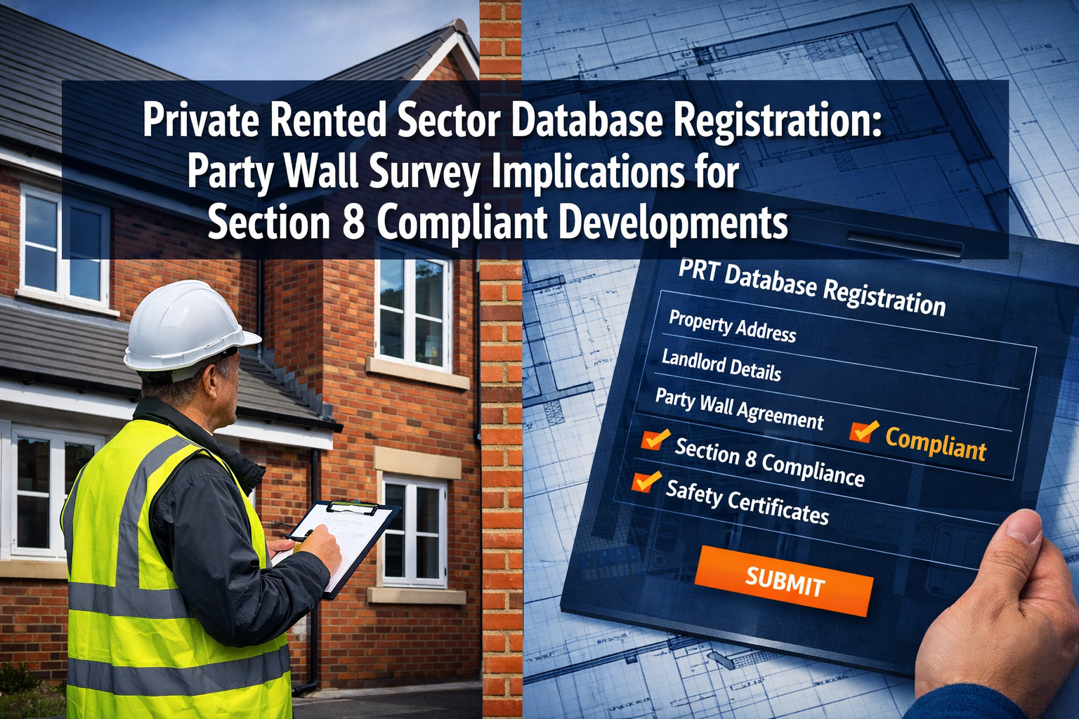 Private Rented Sector Database Registration: Party Wall Survey Implications for Section 8 Compliant Developments