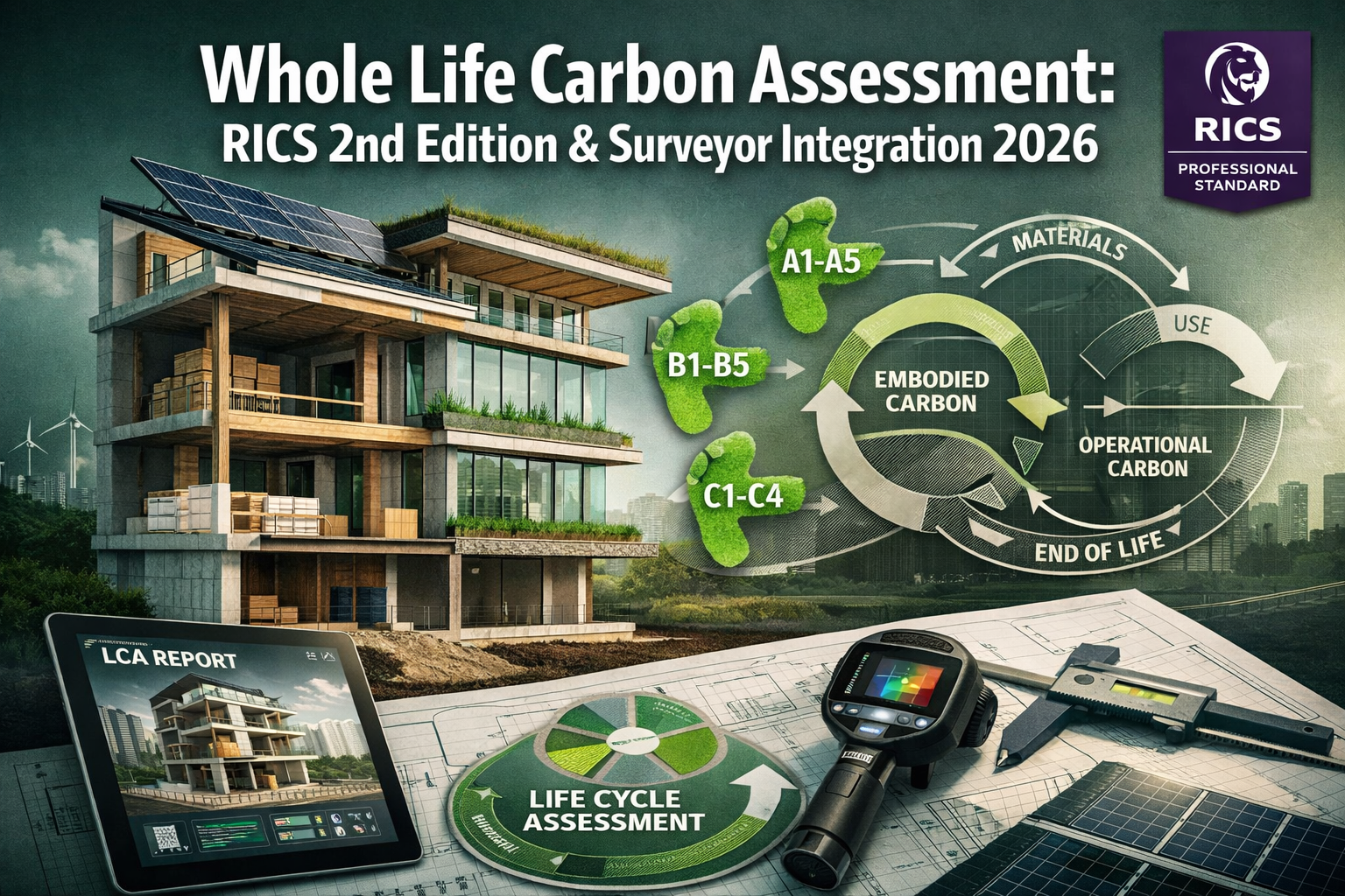 Whole Life Carbon Assessment for Built Environment: RICS 2nd Edition Standard and Surveyor Integration in 2026