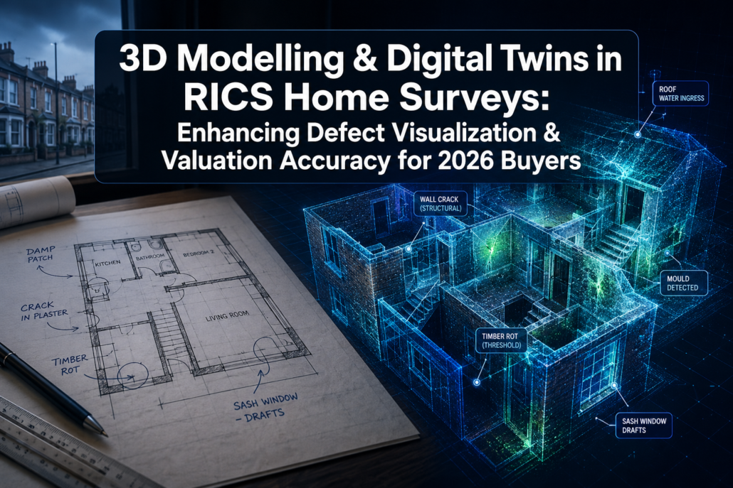 3D Modelling and Digital Twins in RICS Home Surveys: Enhancing Defect Visualization and Valuation Accuracy for 2026 Buyers