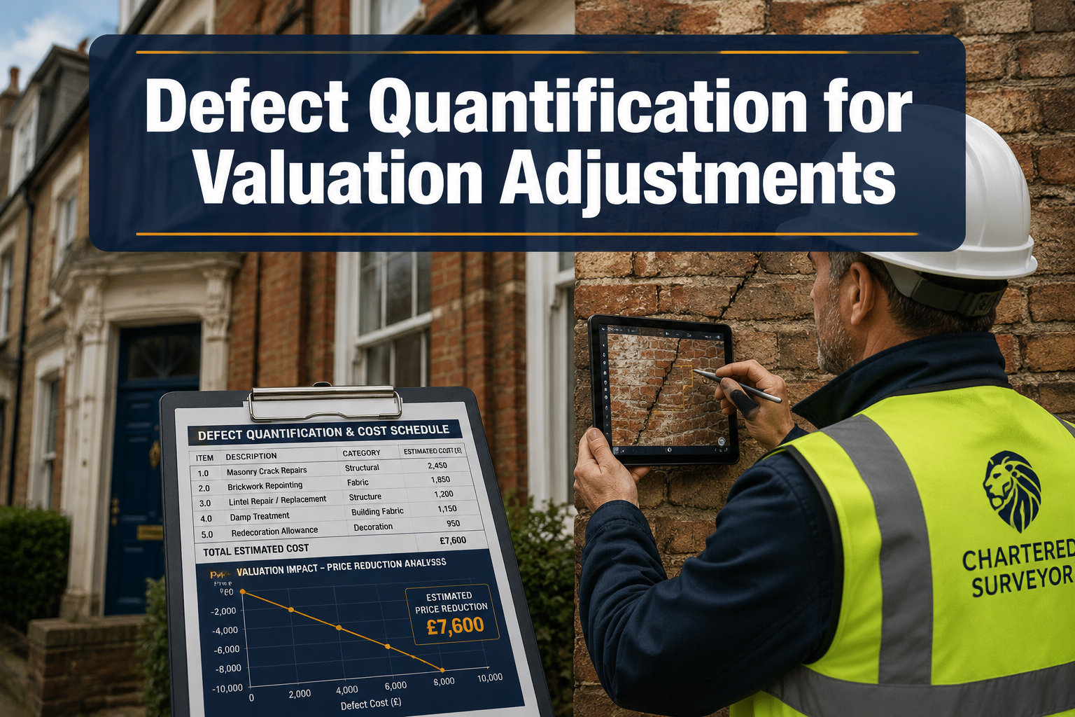 Building Survey Defect Quantification for Valuation Adjustments: Methodology for Translating Inspection Findings into Accurate Price Impact