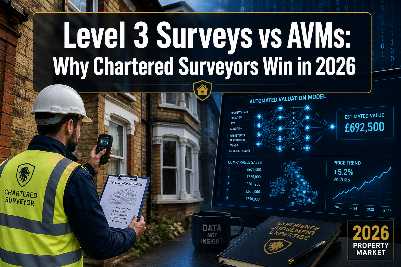 Level 3 Home Surveys vs AVMs in Cautious 2026 Markets: Why Chartered Surveyor Expertise Outperforms Automated Tools