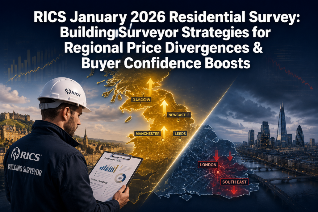 RICS January 2026 Residential Survey: Building Surveyor Strategies for Regional Price Divergences and Buyer Confidence Boosts