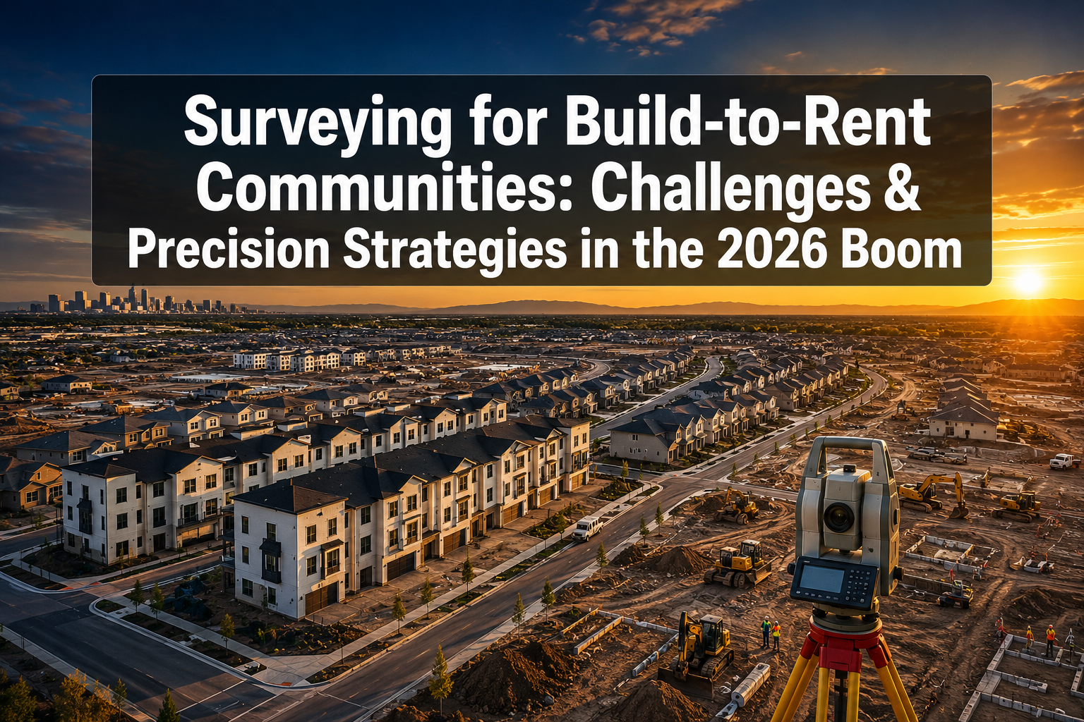 Surveying for Build-to-Rent Communities: Challenges and Precision Strategies in the 2026 Boom