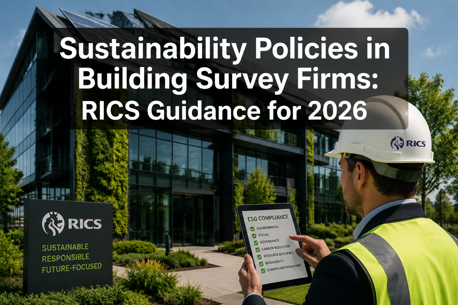 Sustainability Policies in Building Survey Firms: RICS Guidance for 2026 Valuations and Compliance Audits