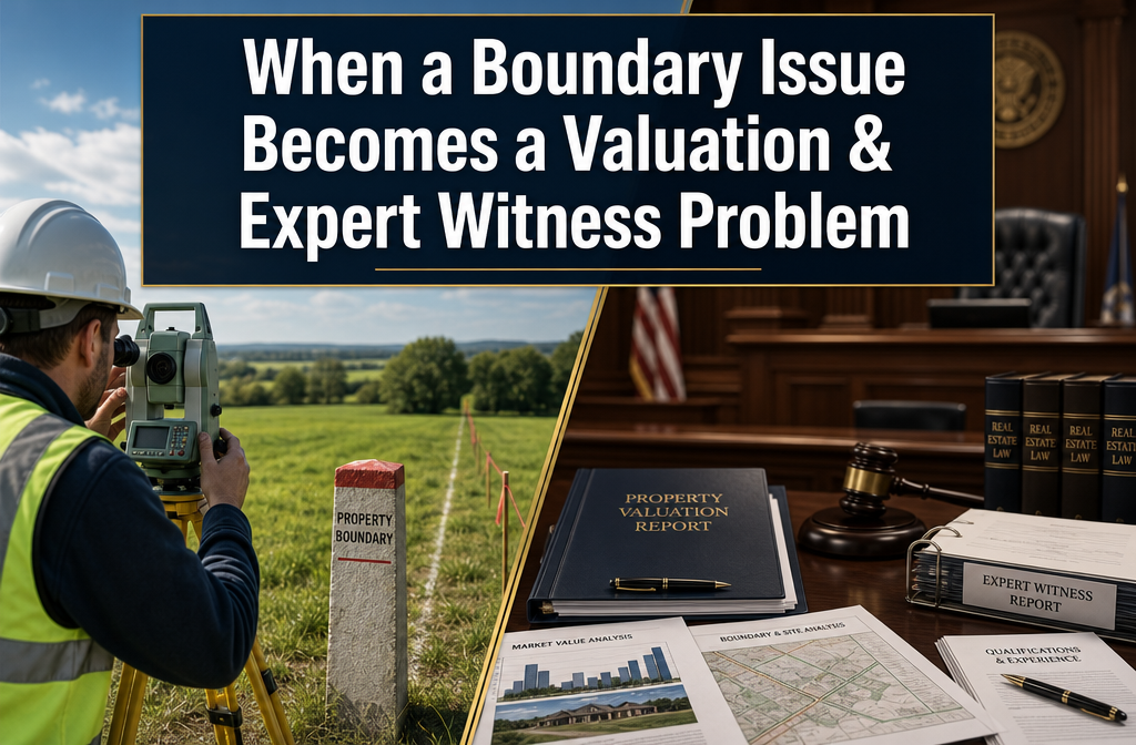 When Does a Boundary Issue Become a Valuation or Expert Witness Problem? A Surveyor’s Practical Playbook