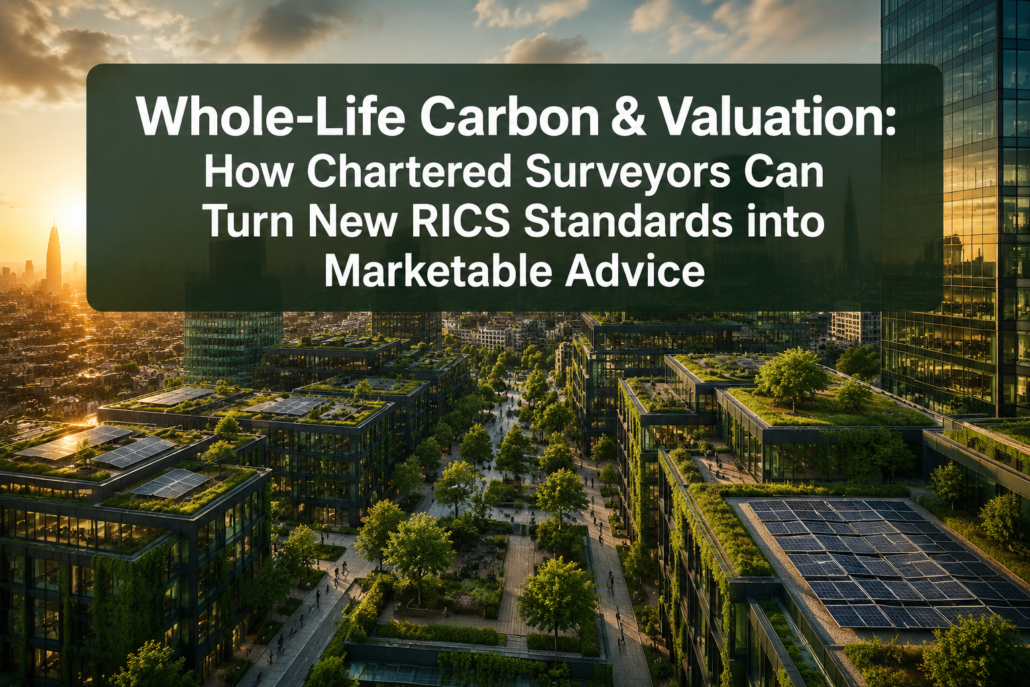 Whole‑Life Carbon and Valuation: How Chartered Surveyors Can Turn New RICS Standards into Marketable Advice
