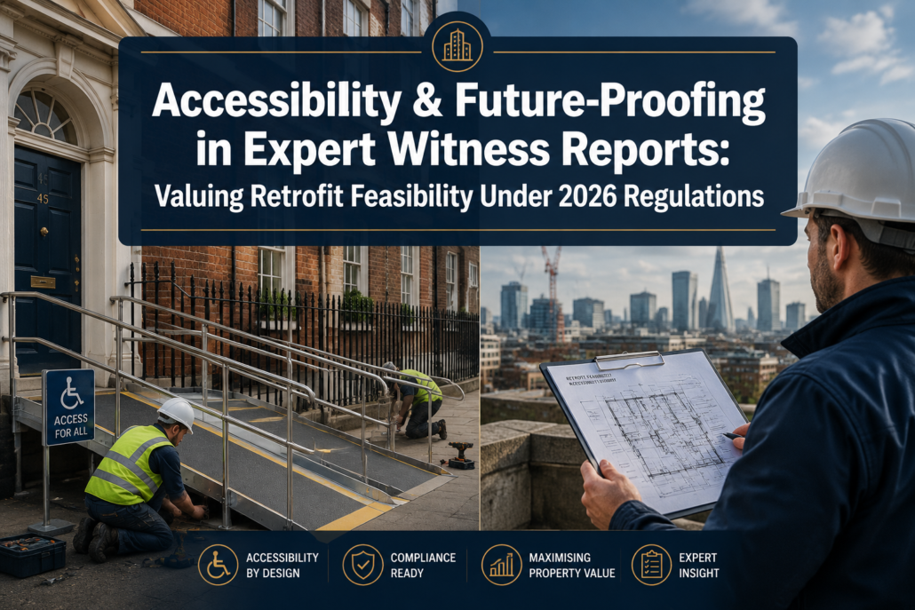 Accessibility and Future-Proofing in Expert Witness Reports: Valuing Retrofit Feasibility Under 2026 Regulations