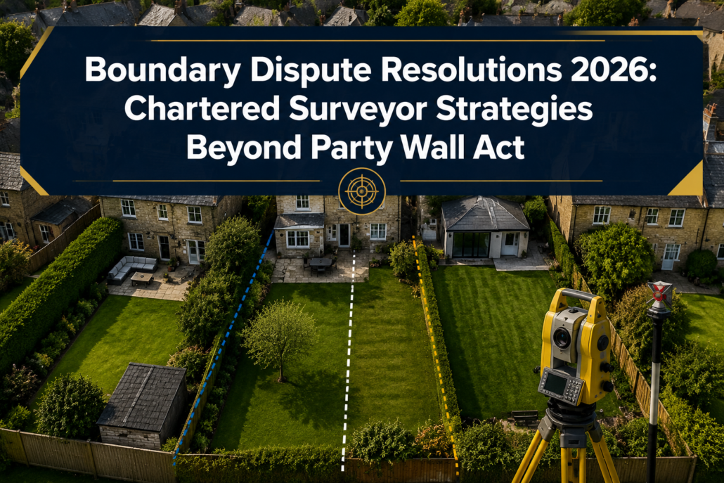 Boundary Dispute Resolutions 2026: Chartered Surveyor Strategies Beyond Party Wall Act Using RICS Mediation Protocols