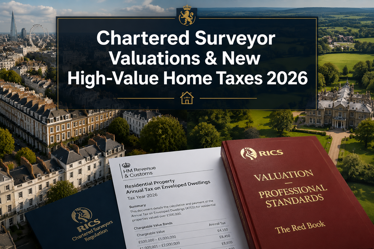 Chartered Surveyor Valuations Under New High-Value Home Taxes 2026: Adjustment Methods for London and South East