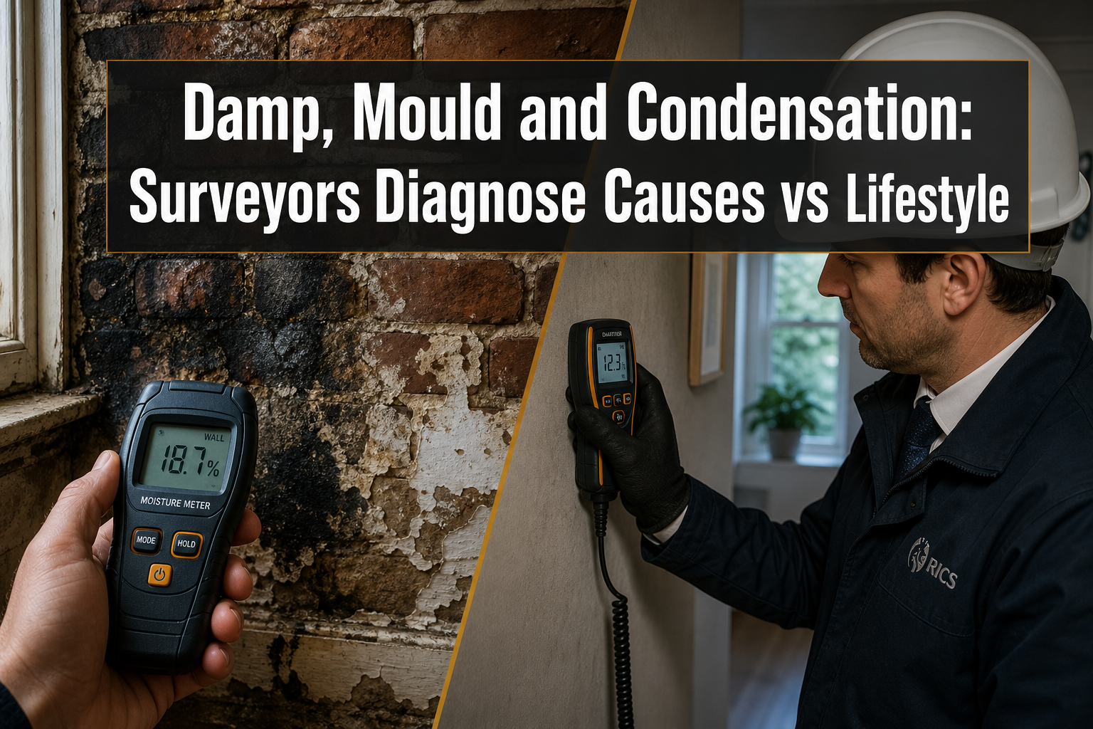 Damp, Mould and Condensation: How Building Surveyors Diagnose Causes Versus Lifestyle and What It Means for Value