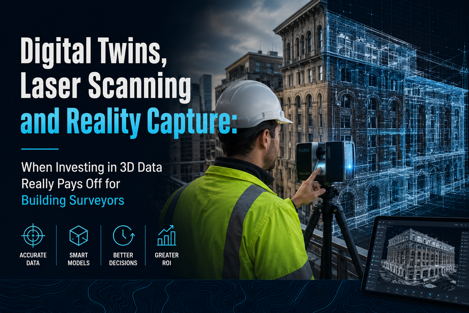 Digital Twins, Laser Scanning and Reality Capture: When Investing in 3D Data Really Pays Off for Building Surveyors