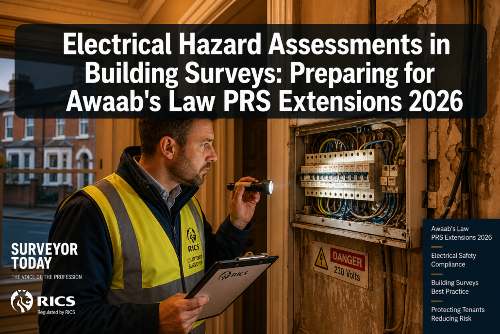 Electrical Hazard Assessments in Building Surveys: Preparing for Awaab’s Law PRS Extensions 2026