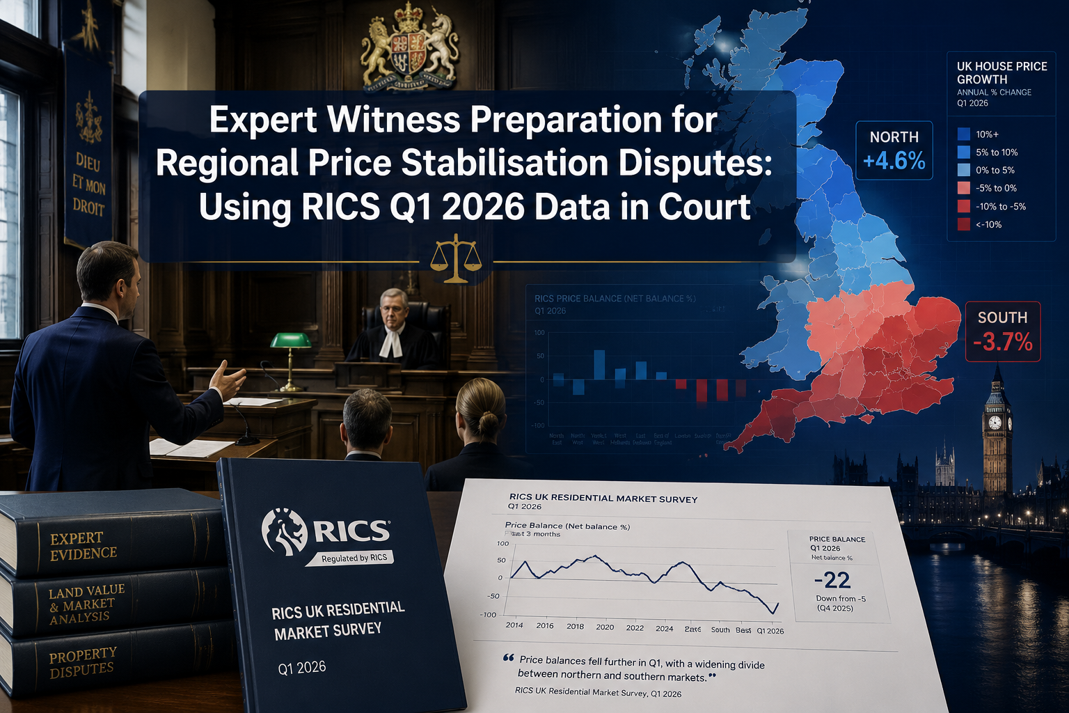 Expert Witness Preparation for Regional Price Stabilisation Disputes: Using RICS Q1 2026 Data in Court