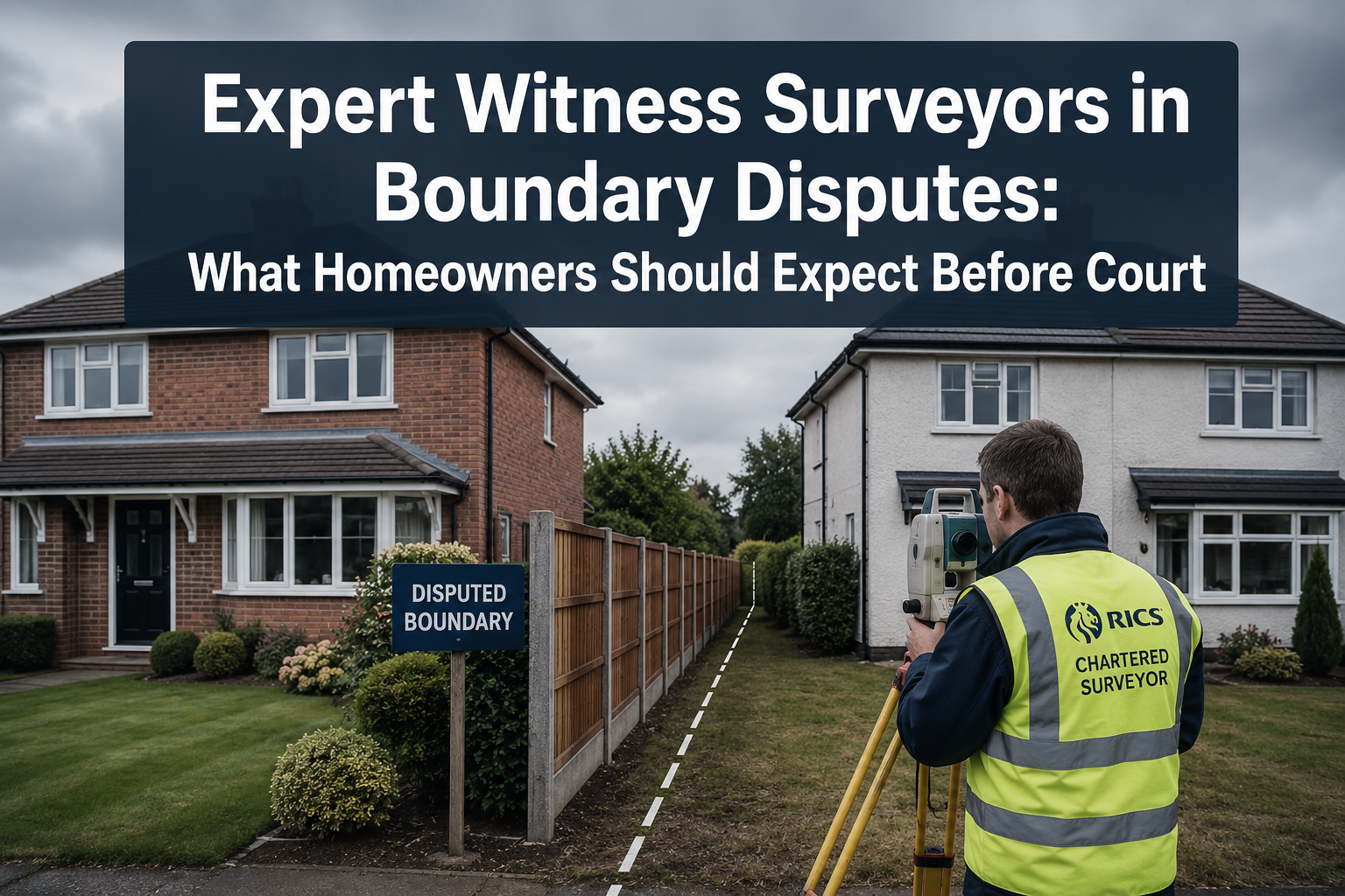 Expert Witness Surveyors in Neighbour and Boundary Disputes: What Homeowners Should Expect Before Going to Court