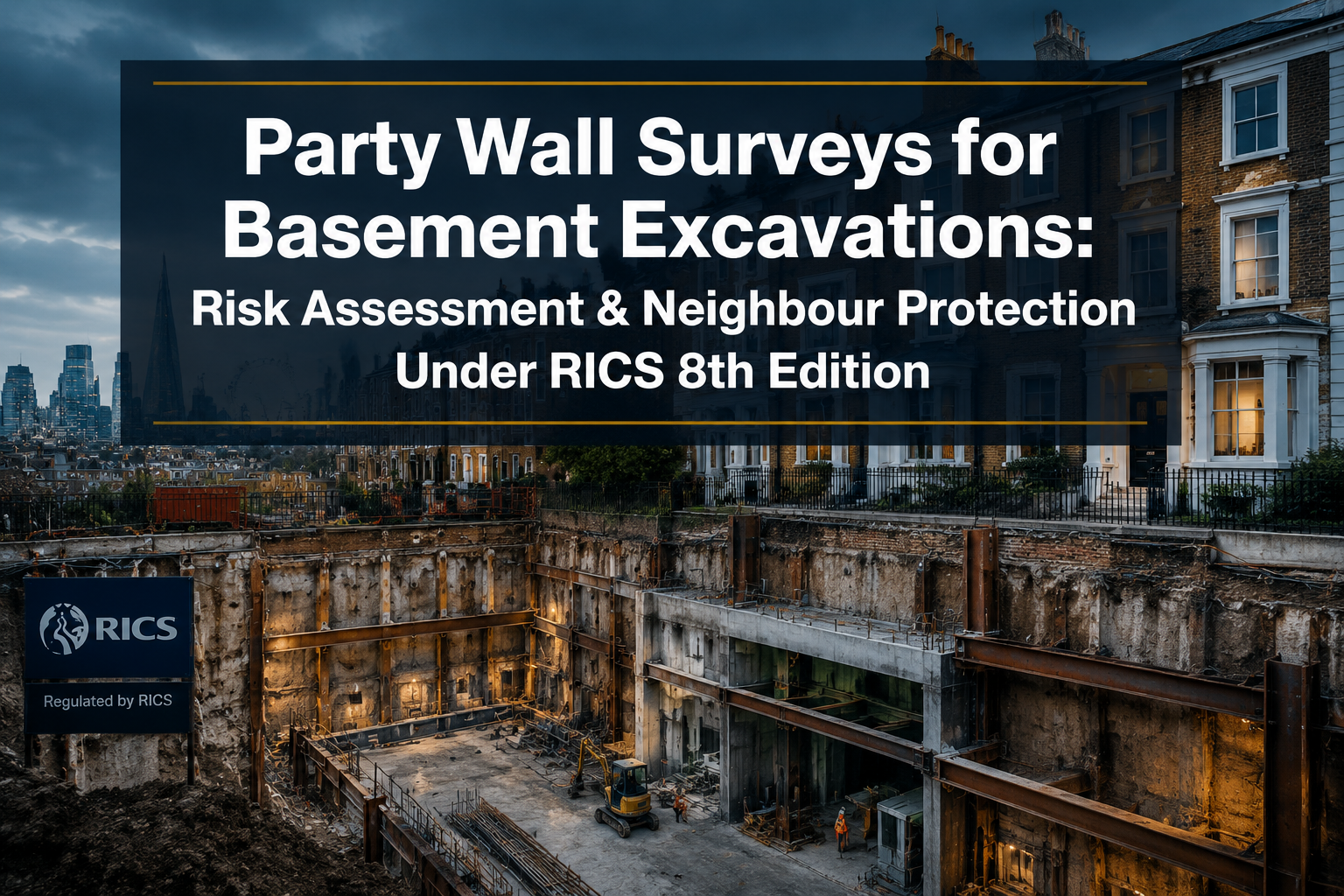 Party Wall Surveys for Basement Excavations: Risk Assessment and Neighbour Protection Protocols Under RICS 8th Edition
