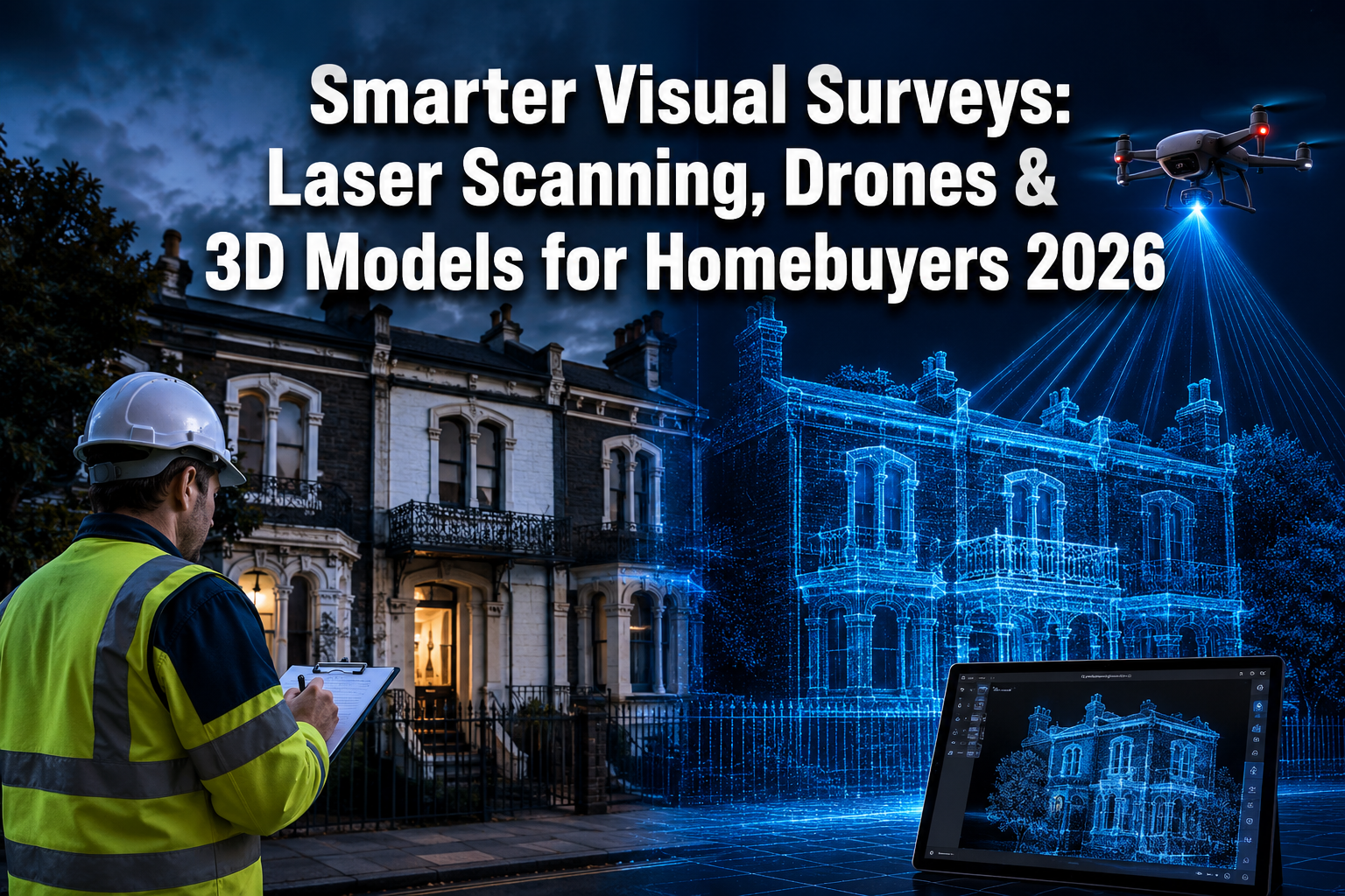 Smarter Visual Surveys: Laser Scanning, Drones, and 3D Models for Homebuyers in 2026