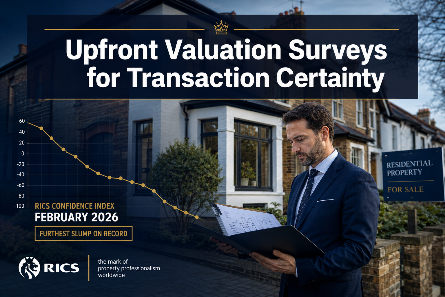 Upfront Valuation Surveys for Transaction Certainty: Countering February 2026 RICS Slump with Seller-Led Insights