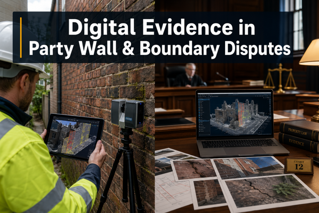 Using Digital Evidence in Party Wall and Boundary Disputes: Photos, Video, and 3D Models that Stand Up in Court