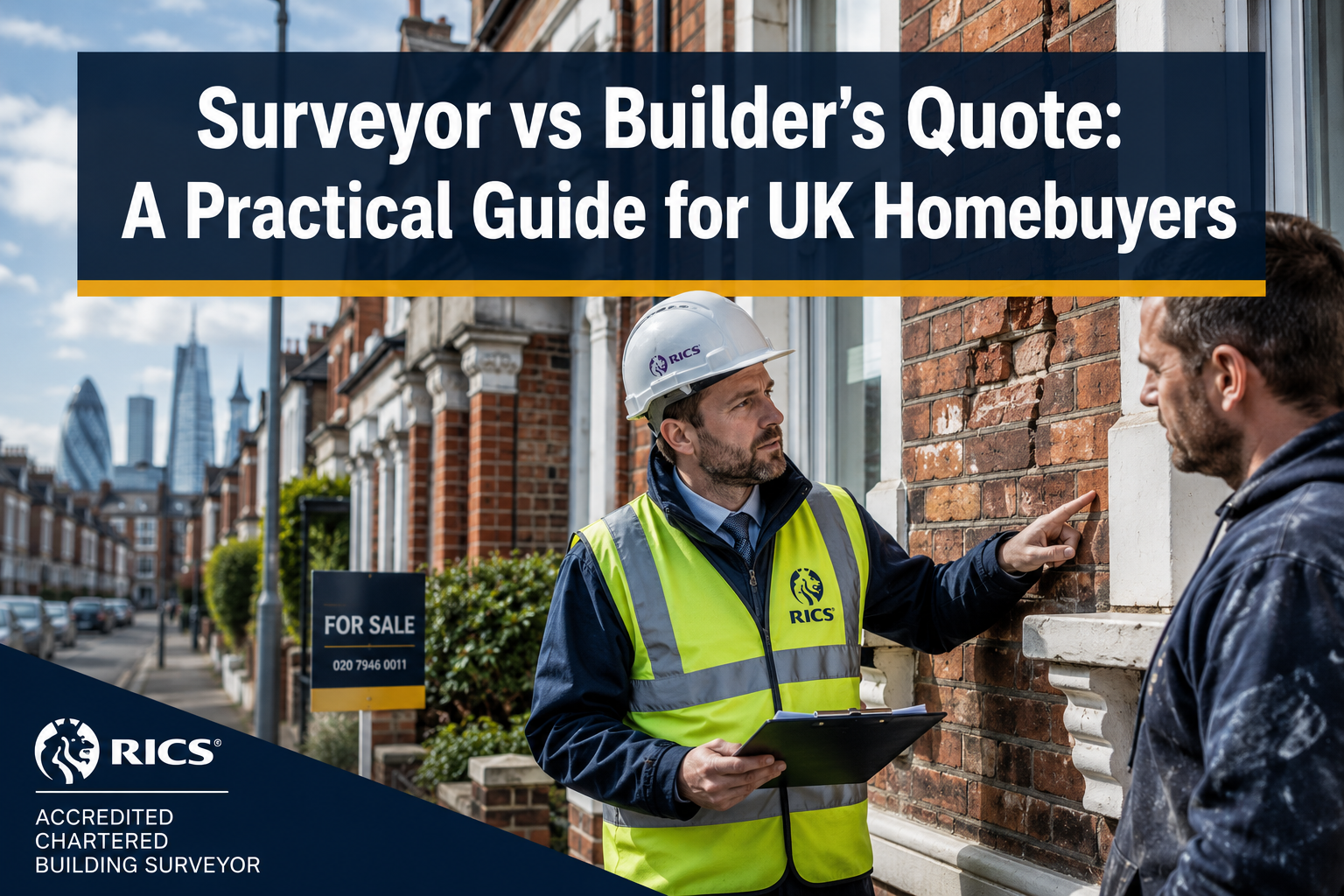 When Do You Need a Chartered Building Surveyor Rather Than a Builder’s Quote? A Practical Guide for UK Homebuyers