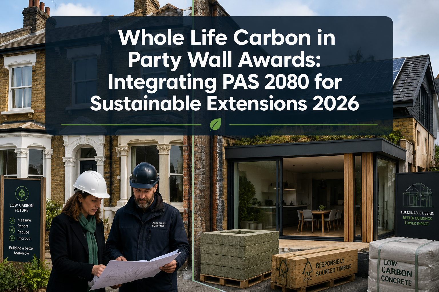 Whole Life Carbon in Party Wall Awards: Integrating PAS 2080 for Sustainable Extensions 2026