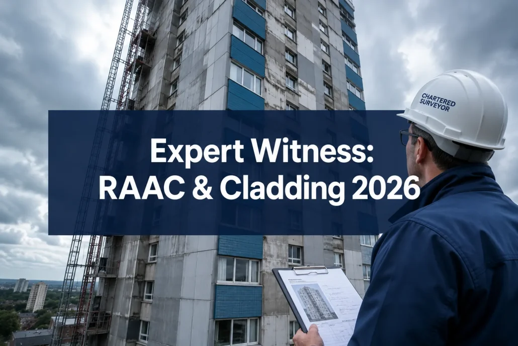 Expert Witness Preparation for RAAC and Cladding Remediation Disputes in 2026 Building Surveys